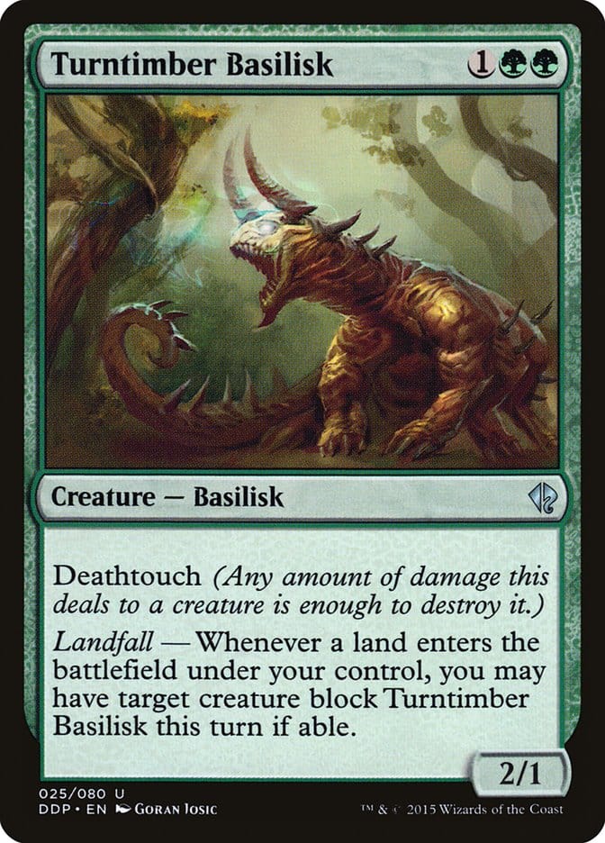 Turntimber Basilisk [Duel Decks: Zendikar vs. Eldrazi] Magic: The Gathering
