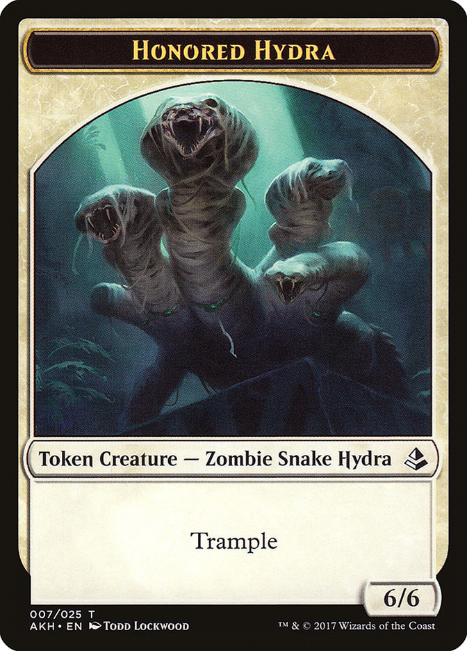 Honored Hydra // Warrior Double-Sided Token [Amonkhet Tokens] Magic: The Gathering