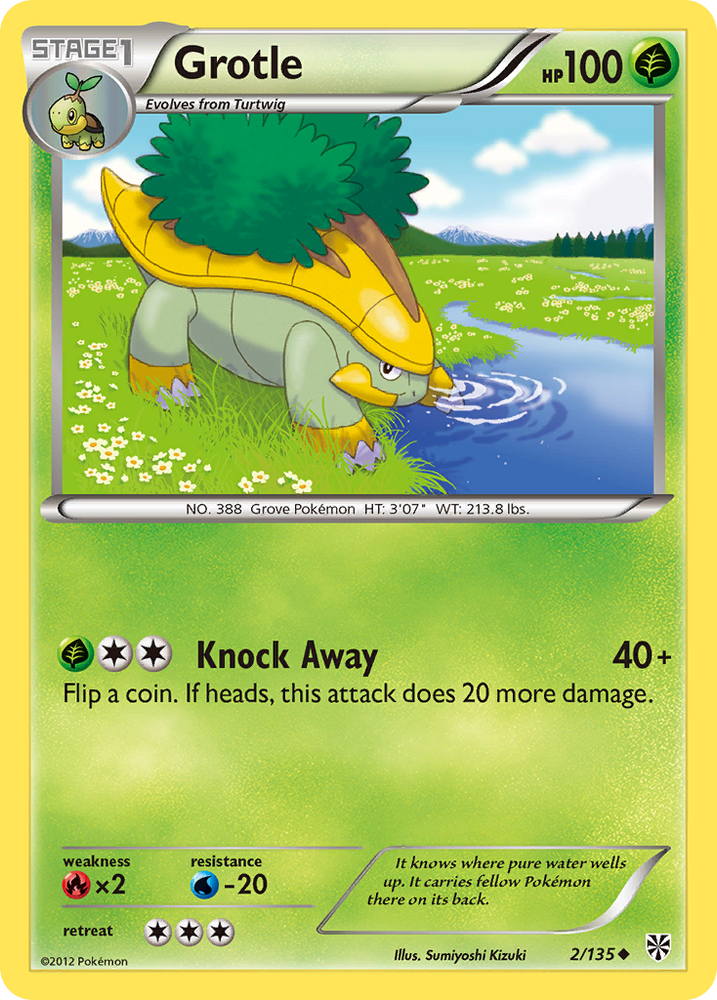 Grotle (2/135) [Black & White: Plasma Storm] Pokémon