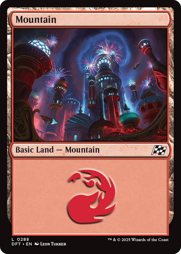 Mountain (0288) [Aetherdrift] Magic: The Gathering