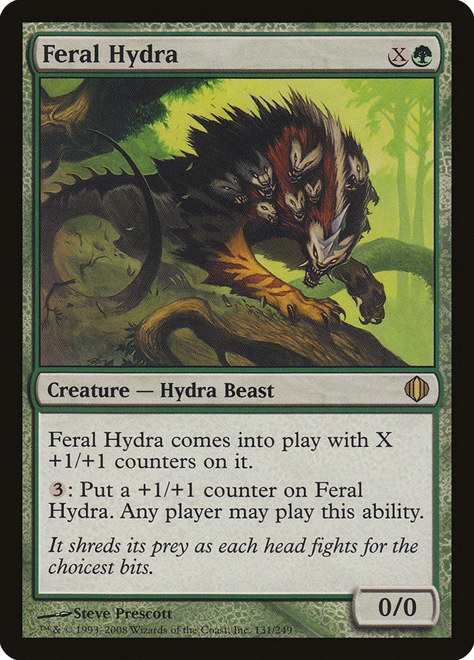 Feral Hydra (Oversized) [Oversize Cards] Magic: The Gathering