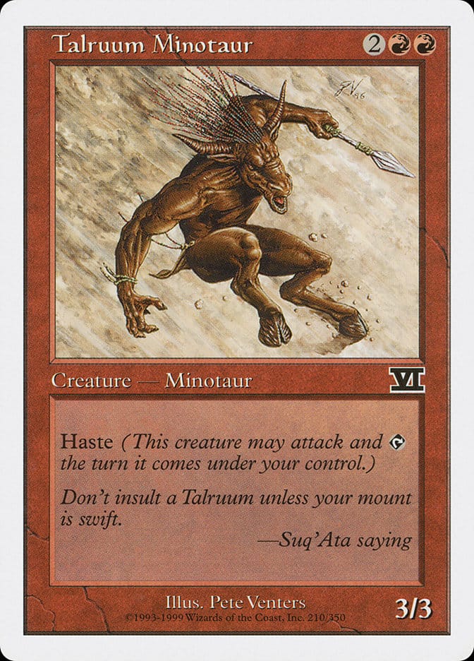 Talruum Minotaur [Classic Sixth Edition] Magic: The Gathering
