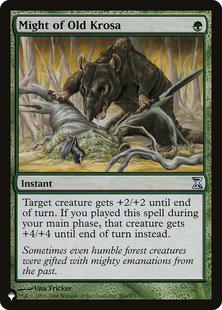 Might of Old Krosa [The List] Magic: The Gathering