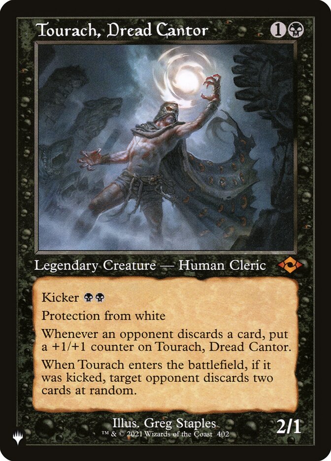 Tourach, Dread Cantor (Retro Frame) [The List] Magic: The Gathering