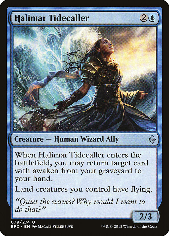 Halimar Tidecaller [Battle for Zendikar] Magic: The Gathering