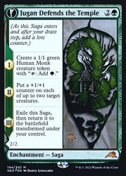 Jugan Defends the Temple // Remnant of the Rising Star [Kamigawa: Neon Dynasty Prerelease Promos] Magic: The Gathering