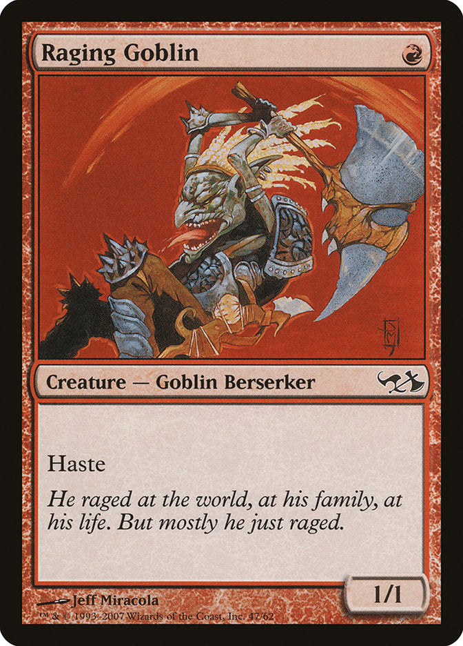 Raging Goblin [Duel Decks: Elves vs. Goblins] Magic: The Gathering