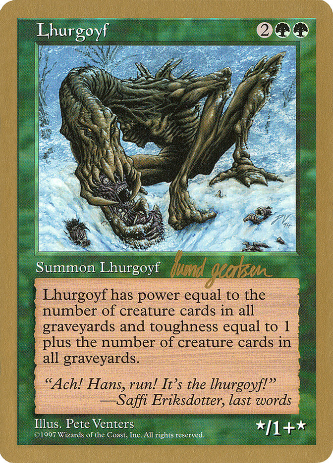 Lhurgoyf (Svend Geertsen) [World Championship Decks 1997] Magic: The Gathering
