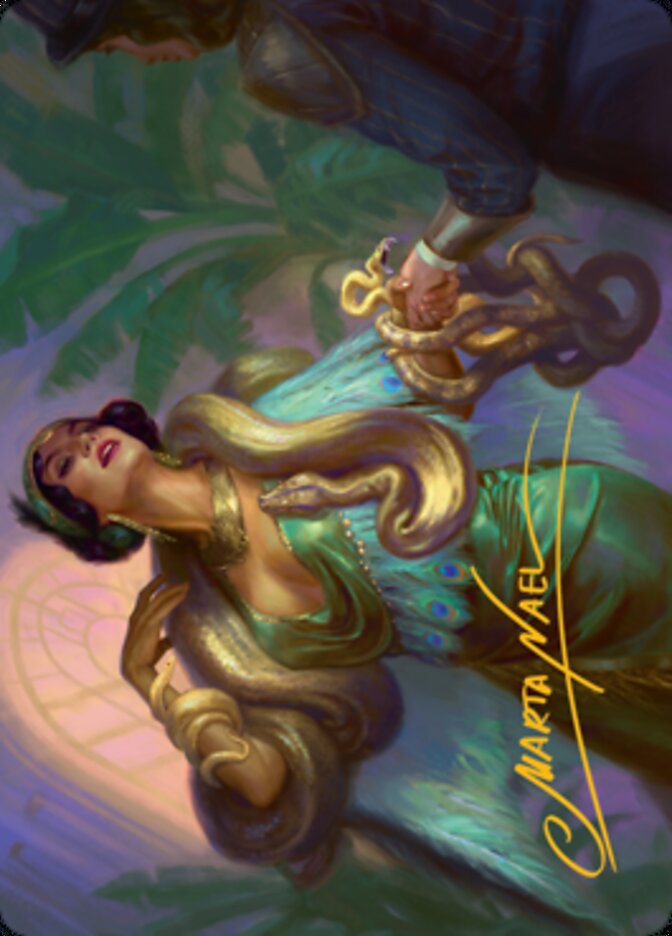 Venom Connoisseur Art Card (Gold-Stamped Signature) [Streets of New Capenna Art Series] Magic: The Gathering