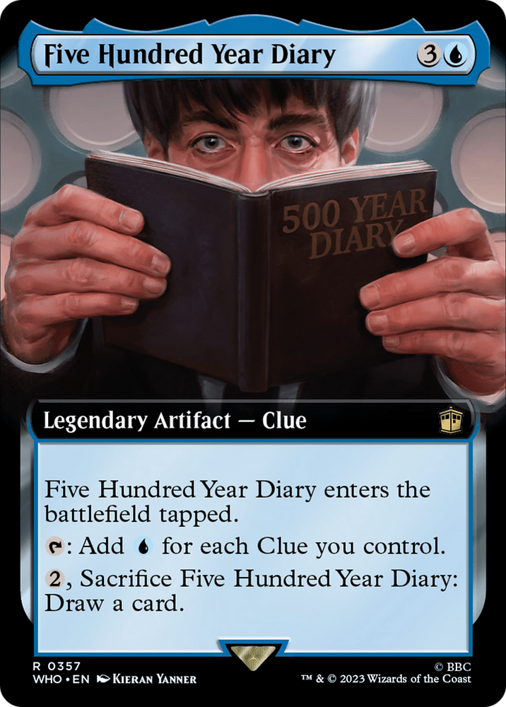 Five Hundred Year Diary (Extended Art) [Doctor Who] Magic: The Gathering
