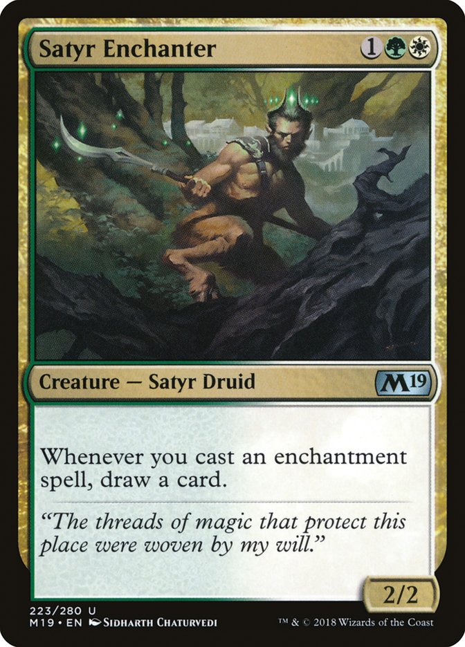 Satyr Enchanter [Core Set 2019] Magic: The Gathering