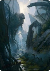 Swamp 2 Art Card [Zendikar Rising Art Series] Magic: The Gathering