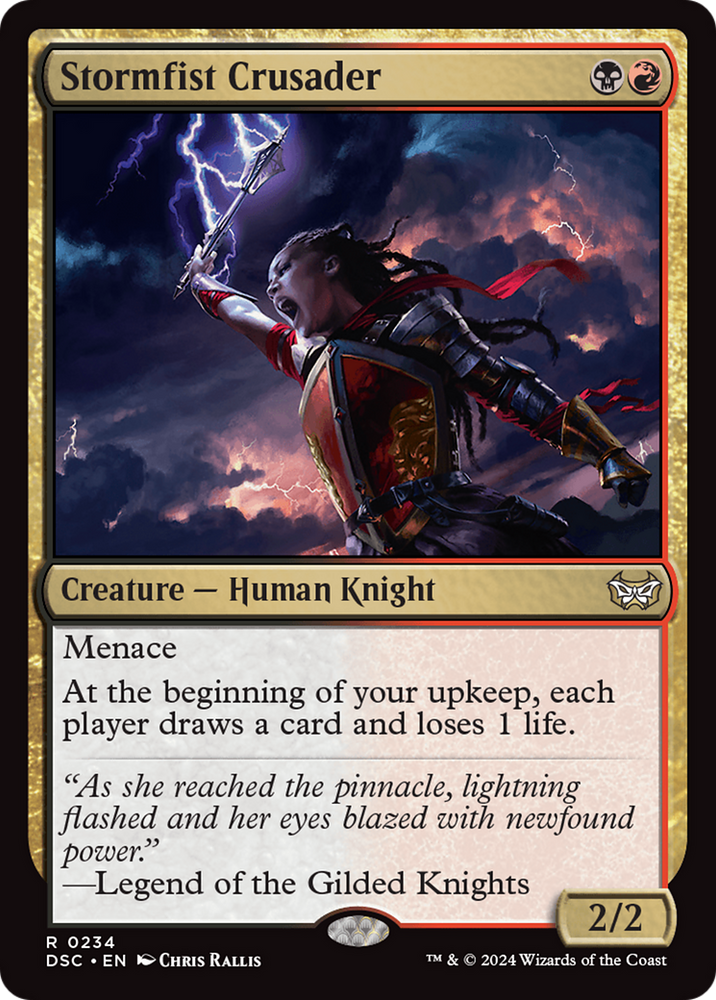 Stormfist Crusader [Duskmourn: House of Horror Commander] Magic: The Gathering