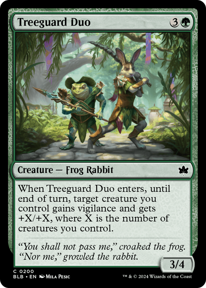 Treeguard Duo [Bloomburrow] Magic: The Gathering