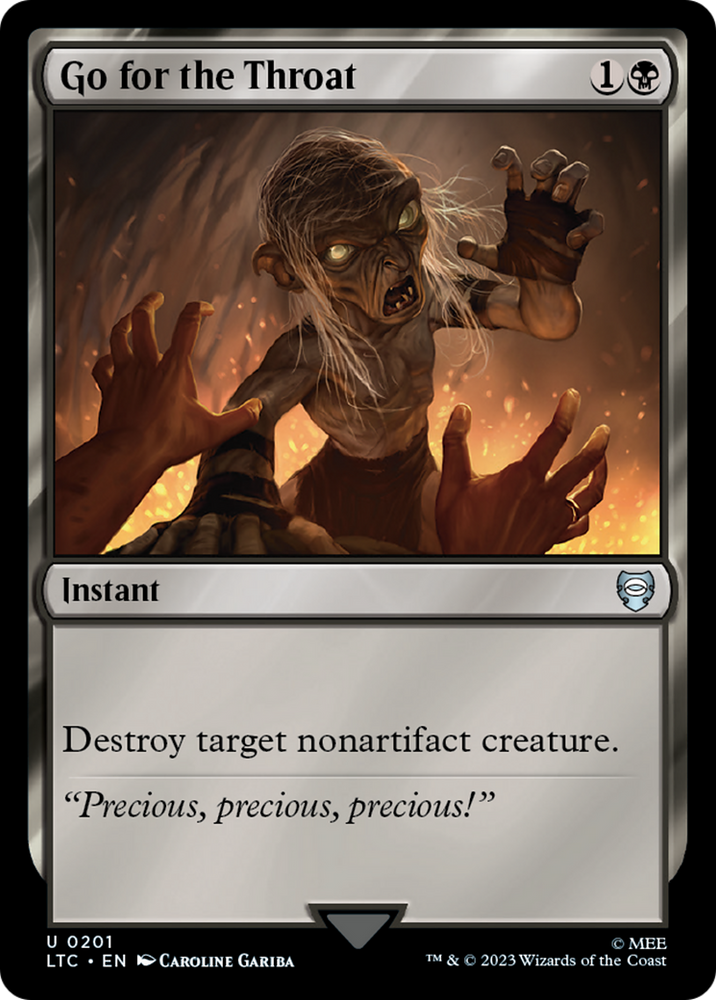 Go for the Throat [The Lord of the Rings: Tales of Middle-Earth Commander] Magic: The Gathering