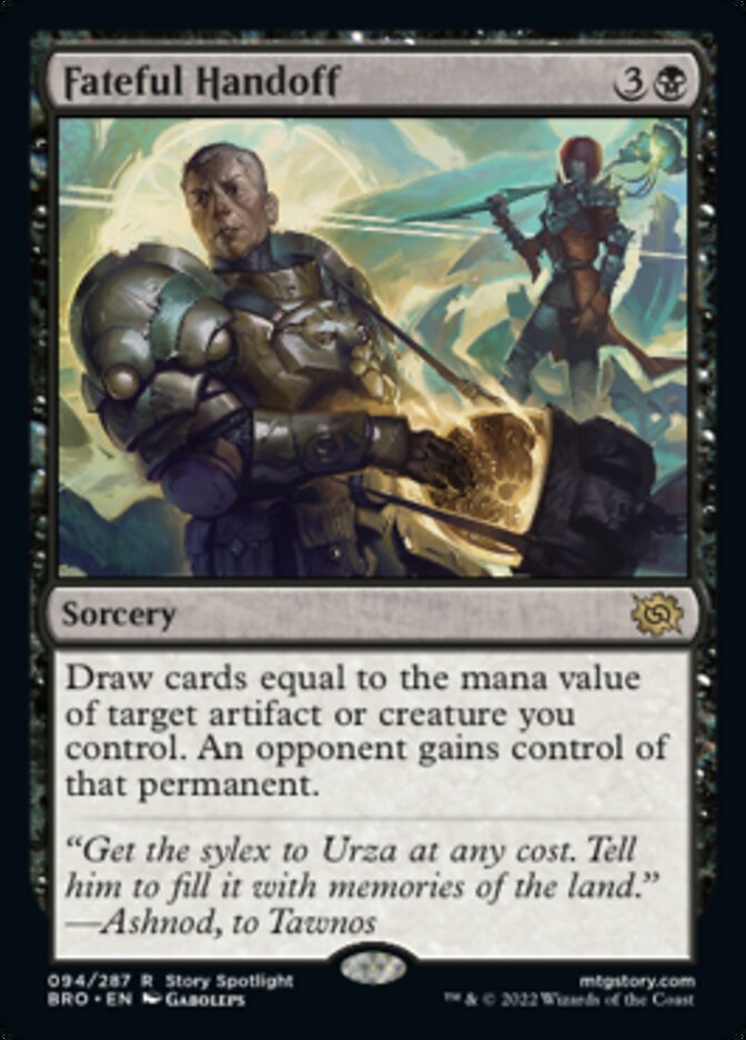 Fateful Handoff [The Brothers' War] Magic: The Gathering
