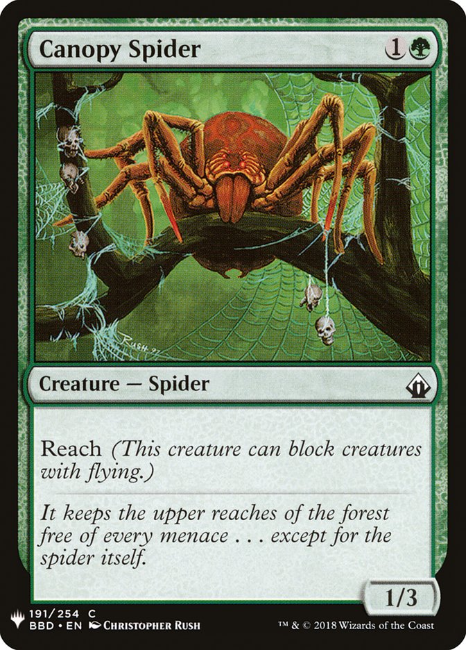 Canopy Spider [Mystery Booster] Magic: The Gathering