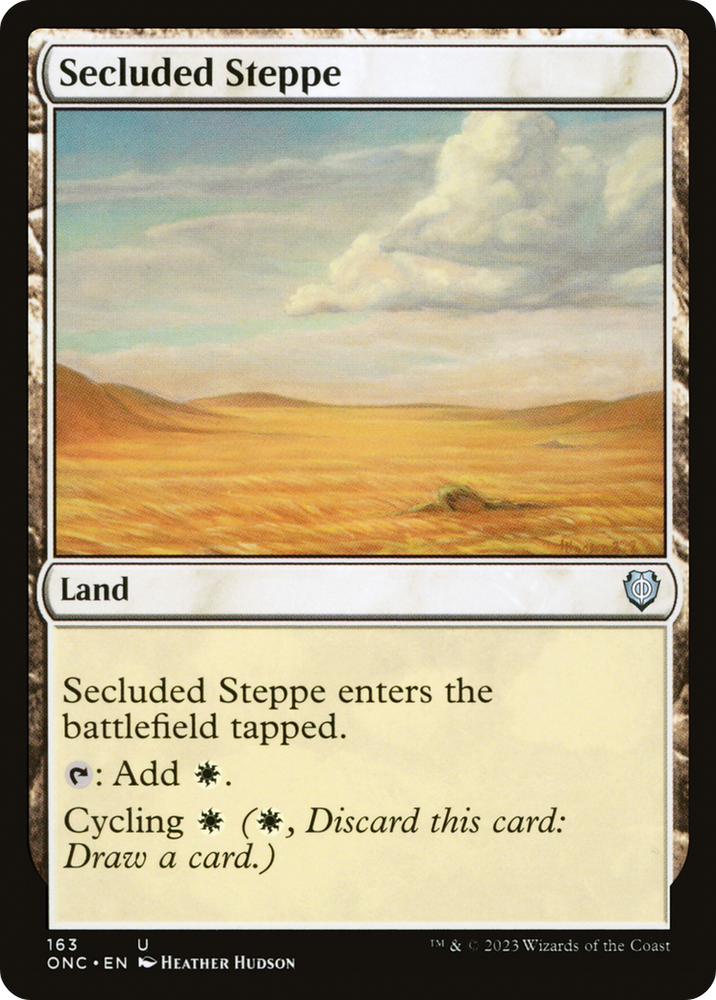 Secluded Steppe [Phyrexia: All Will Be One Commander] Magic: The Gathering