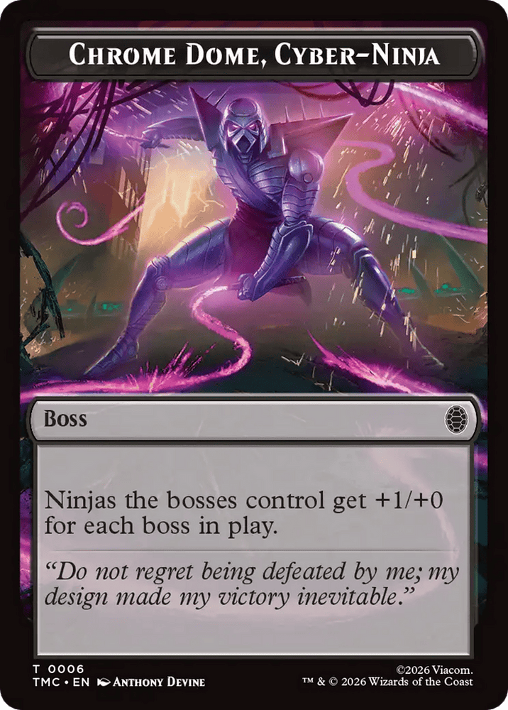 Chrome Dome, Cyber-Ninja [Teenage Mutant Ninja Turtles Commander Tokens]