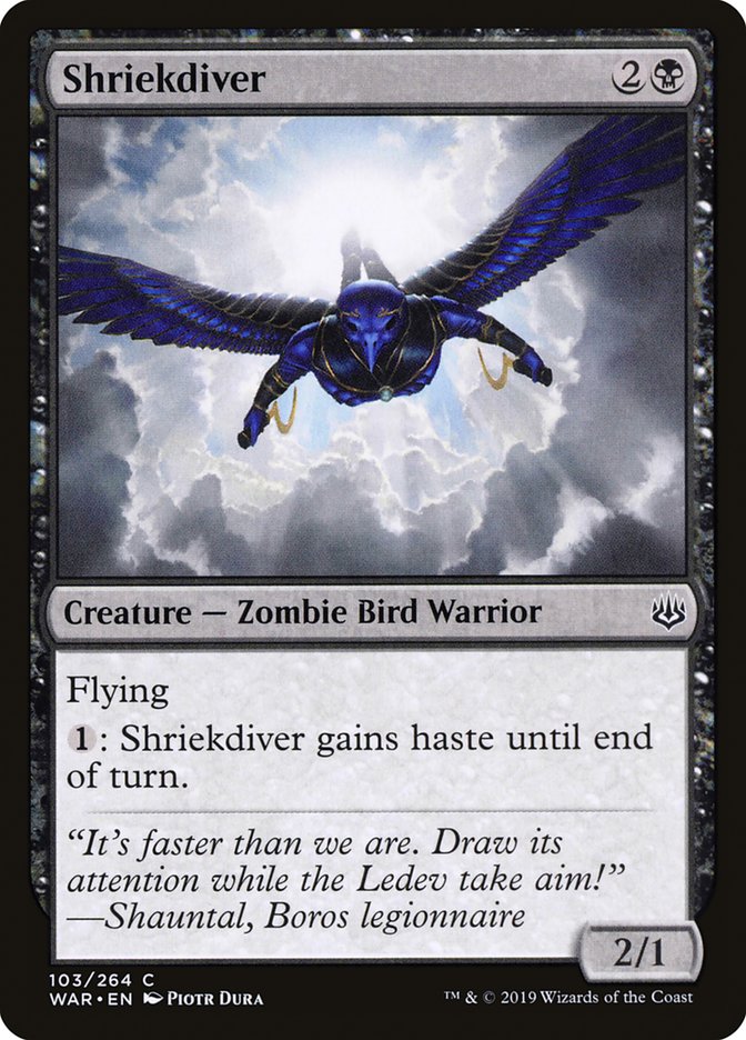 Shriekdiver [War of the Spark] Magic: The Gathering