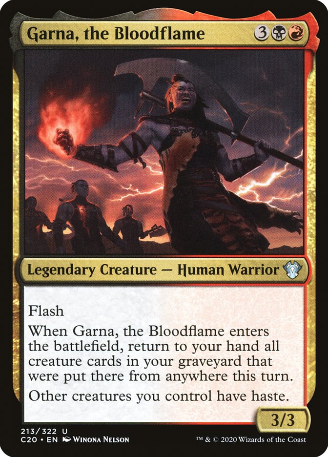 Garna, the Bloodflame [Commander 2020] Magic: The Gathering