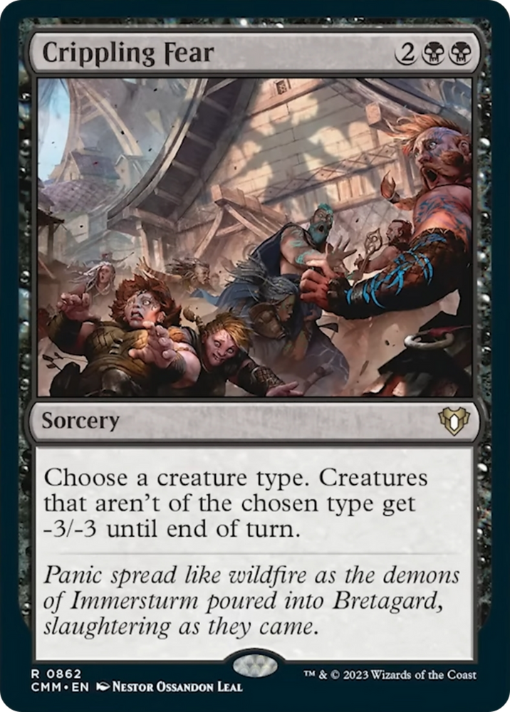 Crippling Fear [Commander Masters] Magic: The Gathering