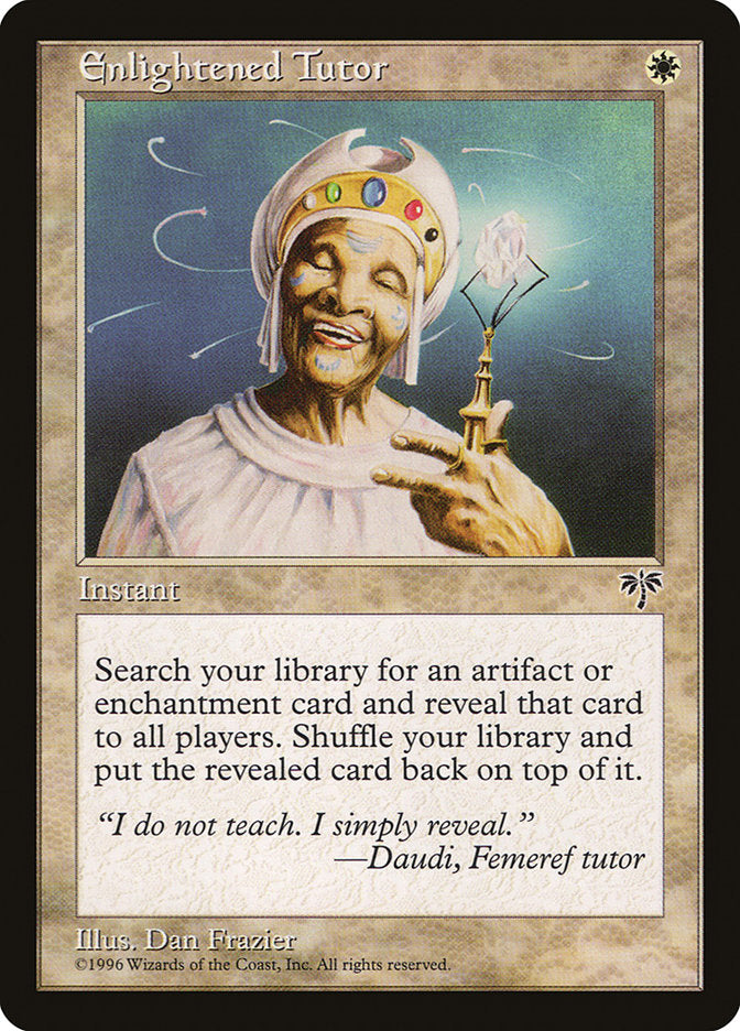 Enlightened Tutor [Mirage] Magic: The Gathering