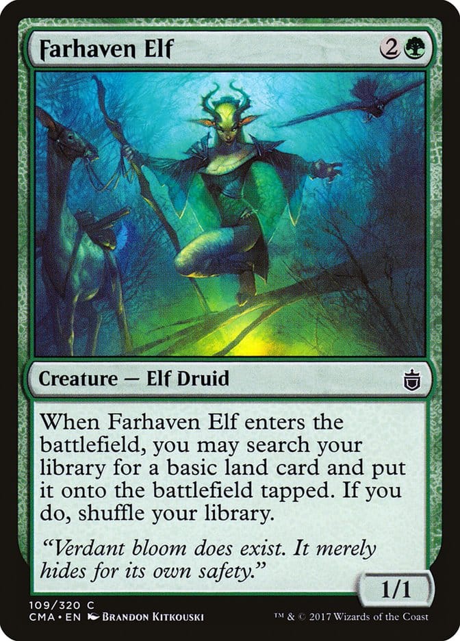 Farhaven Elf [Commander Anthology] Magic: The Gathering