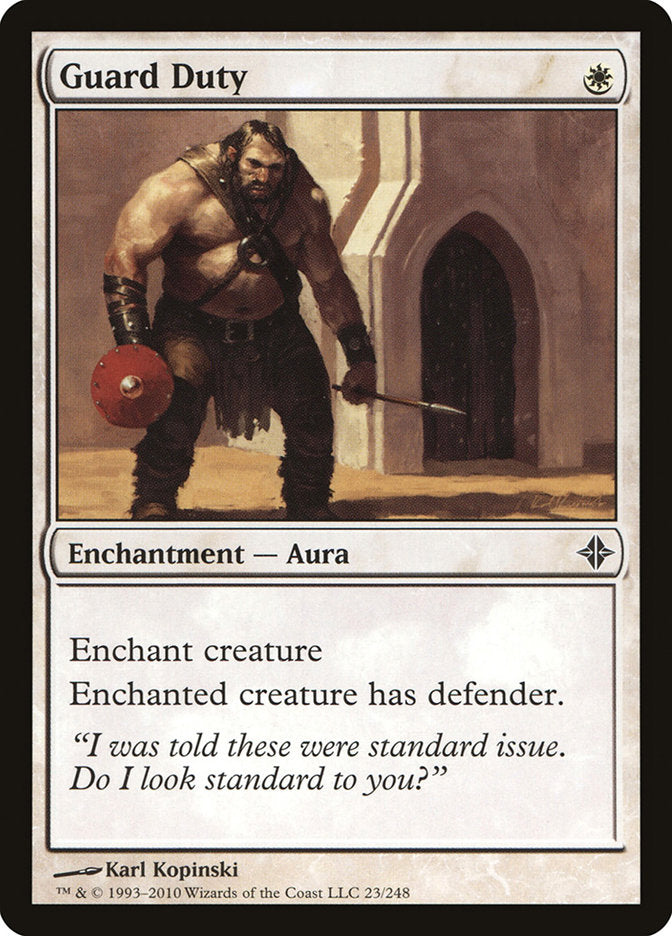 Guard Duty [Rise of the Eldrazi] Magic: The Gathering