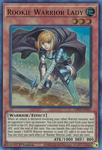 Rookie Warrior Lady [GFP2-EN043] Ultra Rare - Yugioh Cards For Your TCG Needs!