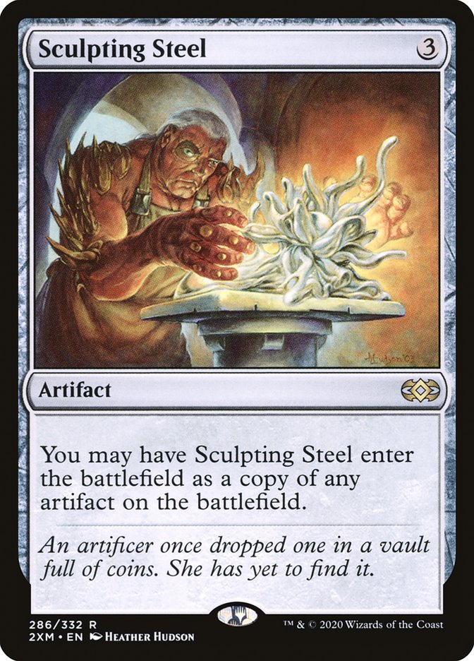 Sculpting Steel [Double Masters] Magic: The Gathering