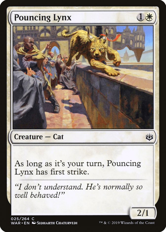Pouncing Lynx [War of the Spark] Magic: The Gathering