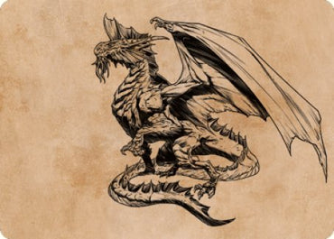 Ancient Silver Dragon Art Card (47) [Commander Legends: Battle for Baldur's Gate Art Series] Magic: The Gathering