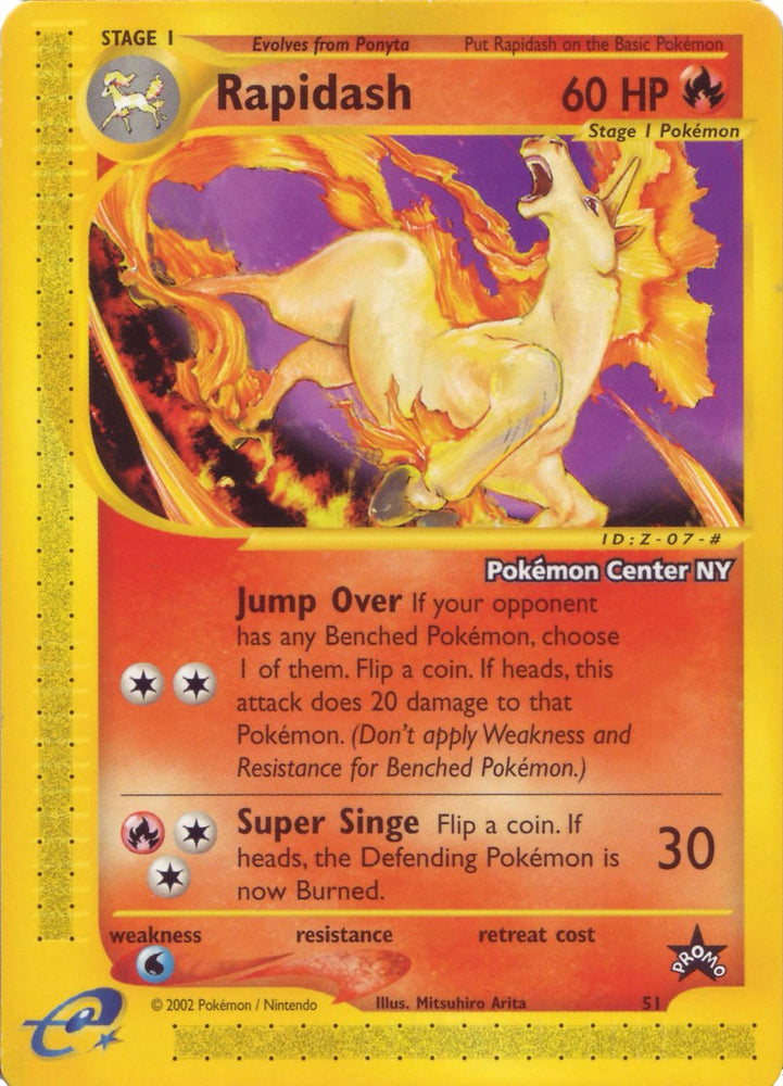 Rapidash (51) (Pokemon Center NY Promo) [Wizards of the Coast: Black Star Promos] Pokémon