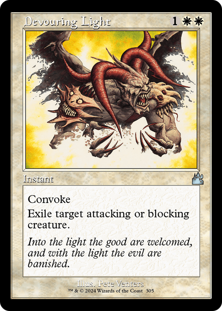 Devouring Light (Retro Frame) [Ravnica Remastered] Magic: The Gathering