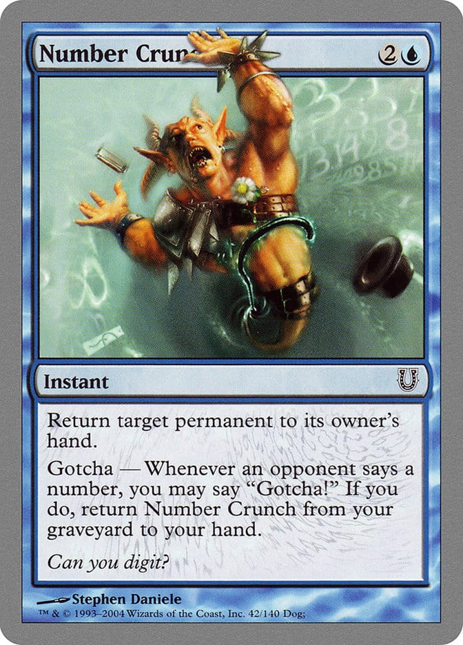Number Crunch [Unhinged] Magic: The Gathering