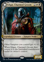 Edgar, Charmed Groom // Edgar Markov's Coffin (Showcase Fang Frame) [Innistrad: Crimson Vow] Magic: The Gathering