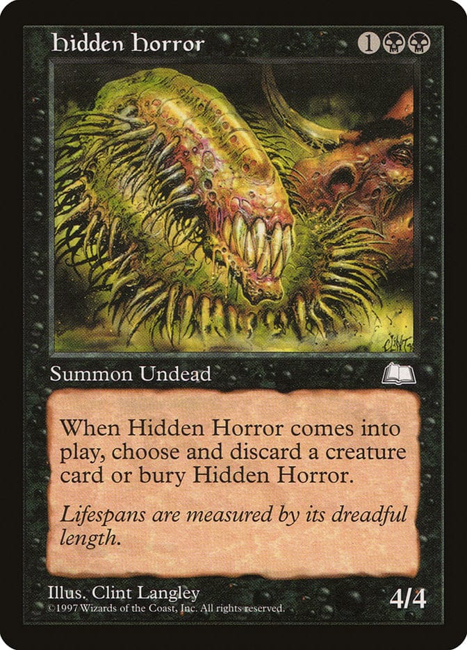 Hidden Horror [Weatherlight] Magic: The Gathering