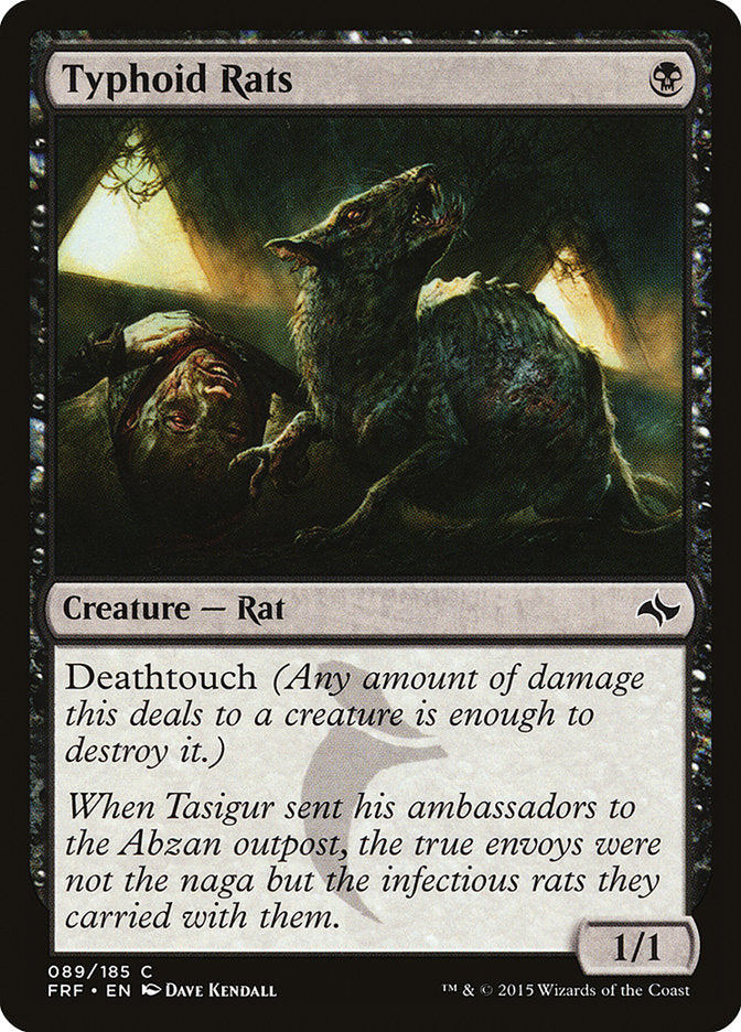 Typhoid Rats [Fate Reforged] Magic: The Gathering