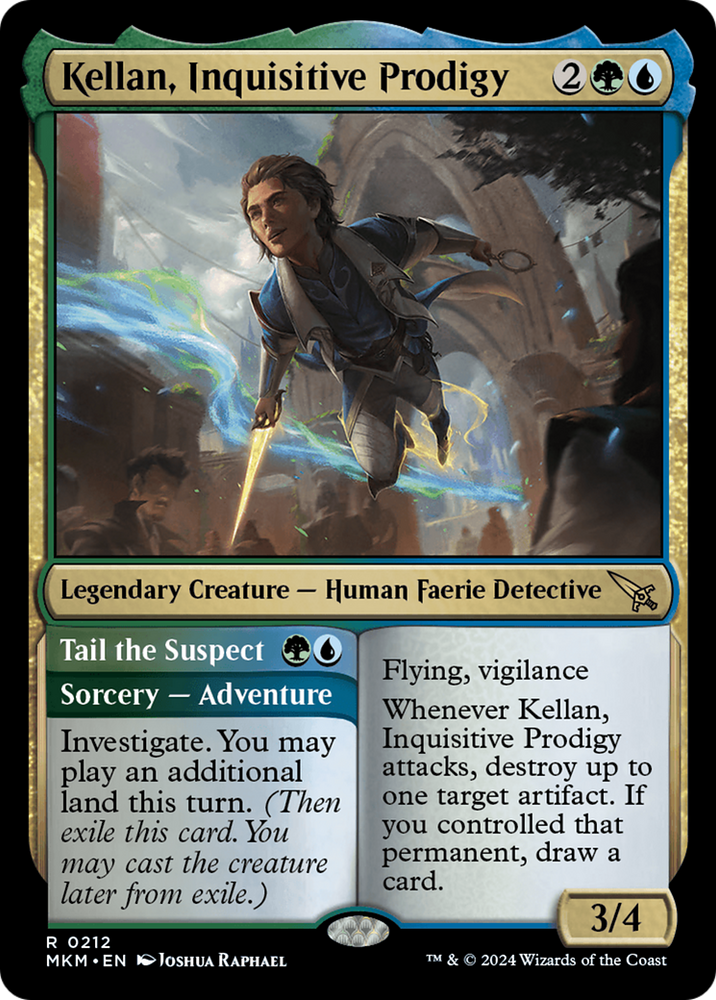 Kellan, Inquisitive Prodigy // Tail the Suspect [Murders at Karlov Manor] Magic: The Gathering