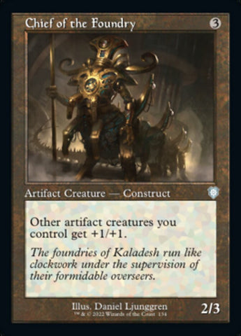 Chief of the Foundry (Retro) [The Brothers' War Commander] Magic: The Gathering