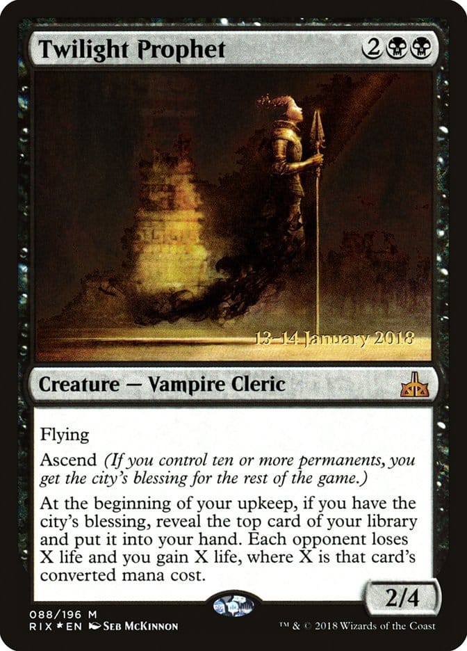 Twilight Prophet [Rivals of Ixalan Prerelease Promos] Magic: The Gathering