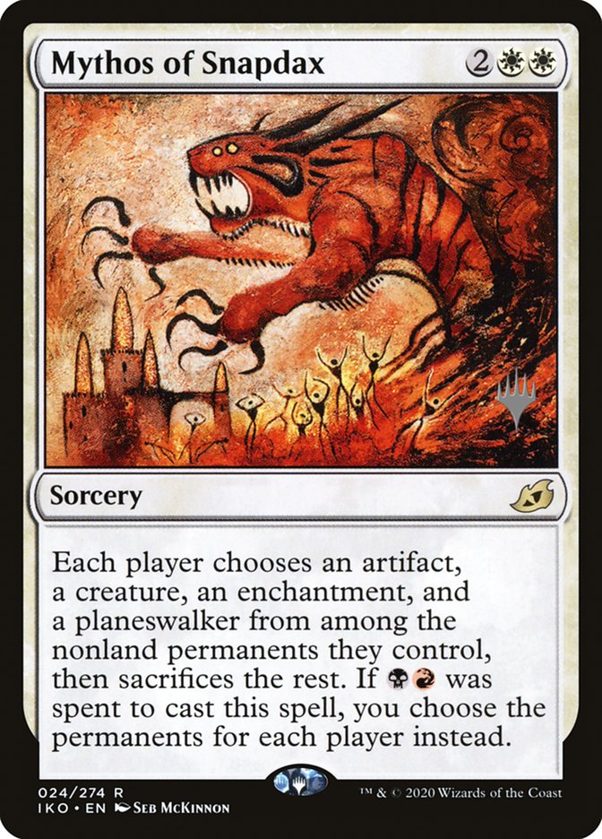 Mythos of Snapdax (Promo Pack) [Ikoria: Lair of Behemoths Promos] Magic: The Gathering