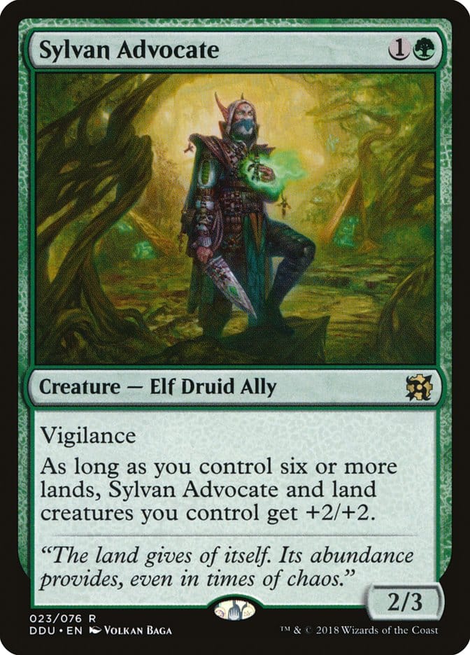 Sylvan Advocate [Duel Decks: Elves vs. Inventors] Magic: The Gathering