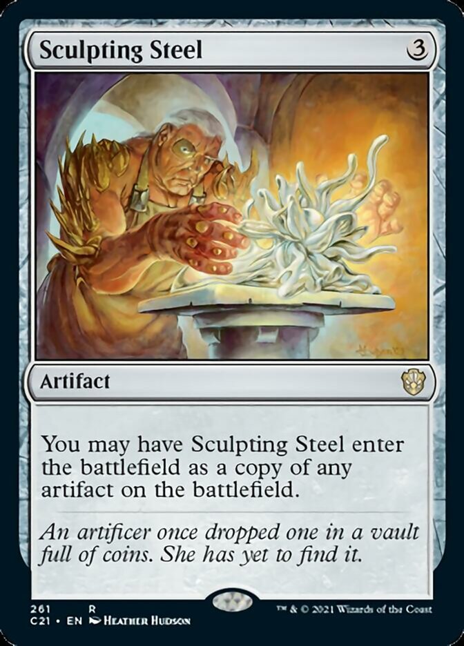 Sculpting Steel [Commander 2021] Magic: The Gathering