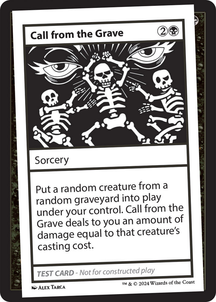 Call from the Grave [Mystery Booster 2 Playtest Cards] Magic: The Gathering