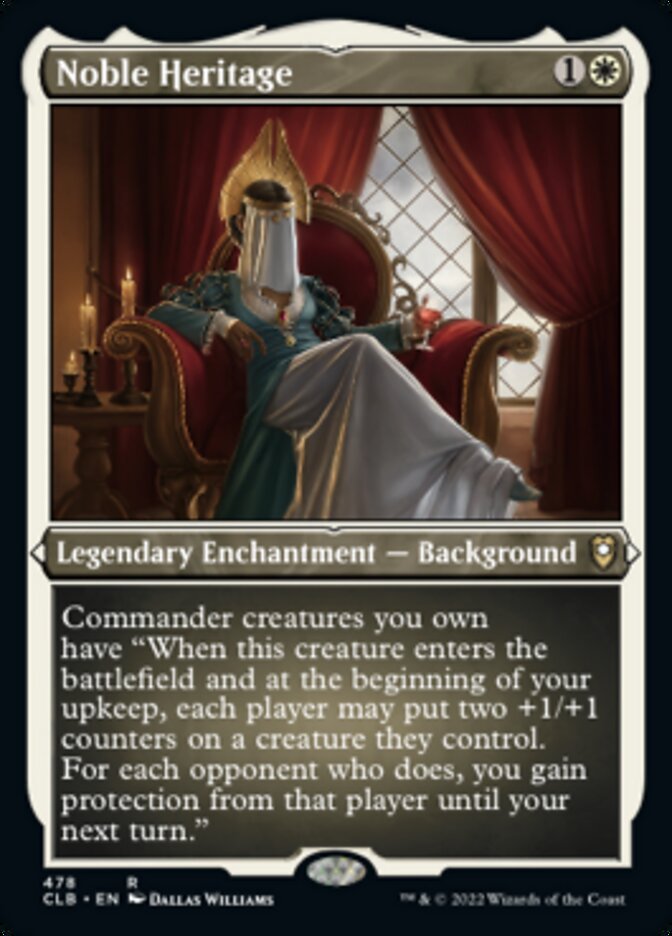 Noble Heritage (Foil Etched) [Commander Legends: Battle for Baldur's Gate] Magic: The Gathering