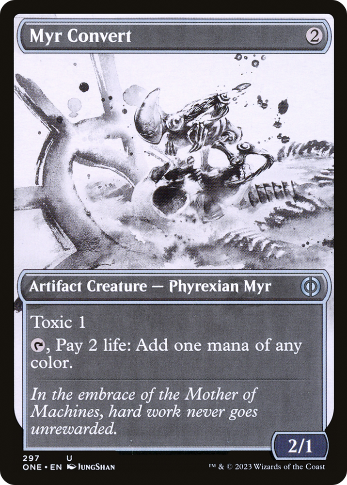 Myr Convert (Showcase Ichor) [Phyrexia: All Will Be One] Magic: The Gathering