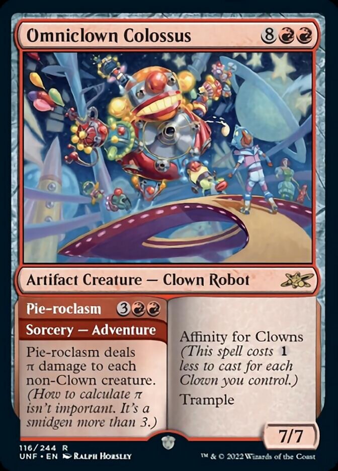 Omniclown Colossus // Pie-roclasm [Unfinity] Magic: The Gathering