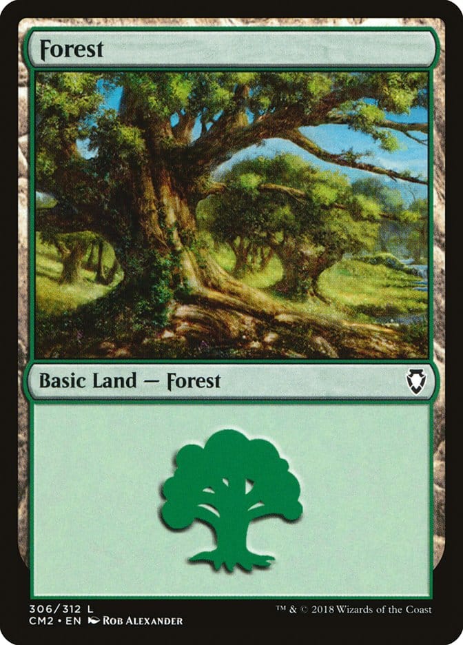 Forest (306) [Commander Anthology Volume II] Magic: The Gathering